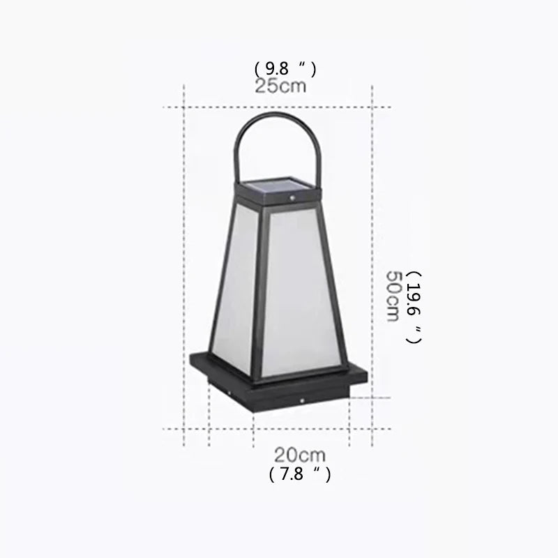 Modern Outdoor Solar Lawn Lamp - Hans Lumiere