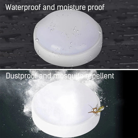 Modern Outdoor Waterproof Ceiling Lamp Round Porch Light - Hans Lumiere