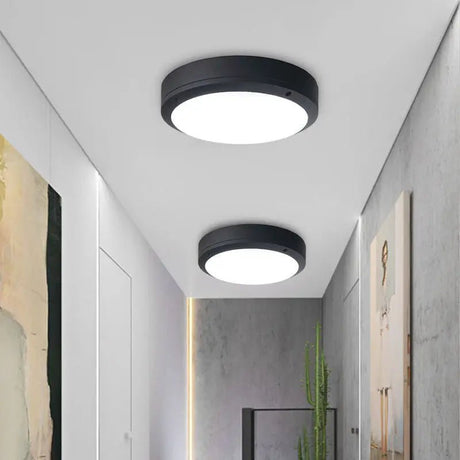 Modern Outdoor Waterproof Ceiling Lamp Round Porch Light - Hans Lumiere