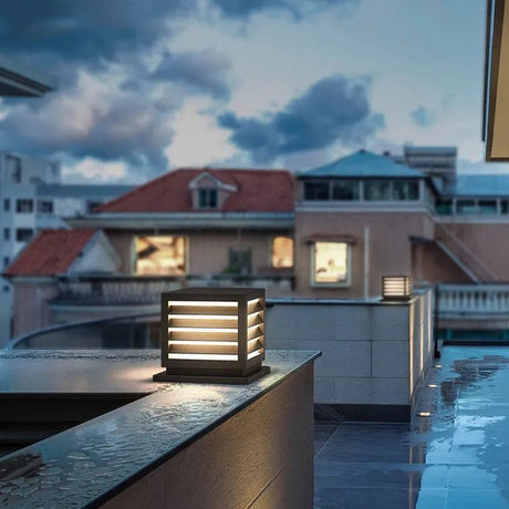 Modern Outdoor Waterproof IP65 LED Pillar Lawn Light - Hans Lumiere