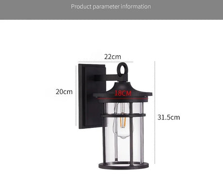 Modern Outdoor Waterproof Wall Lamp - Hans Lumiere