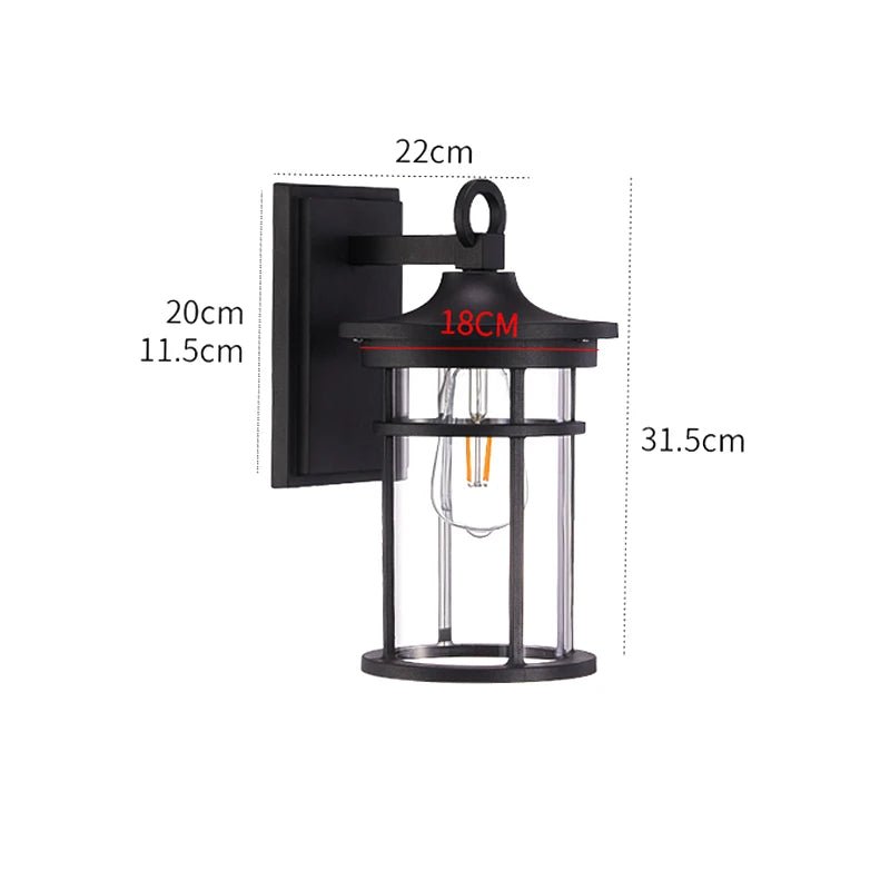 Modern Outdoor Waterproof Wall Lamp - Hans Lumiere