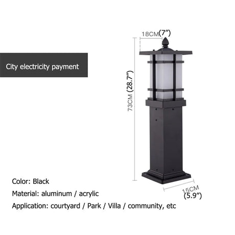 Modern Patio Garden Outdoor Lawn Lamp - Hans Lumiere
