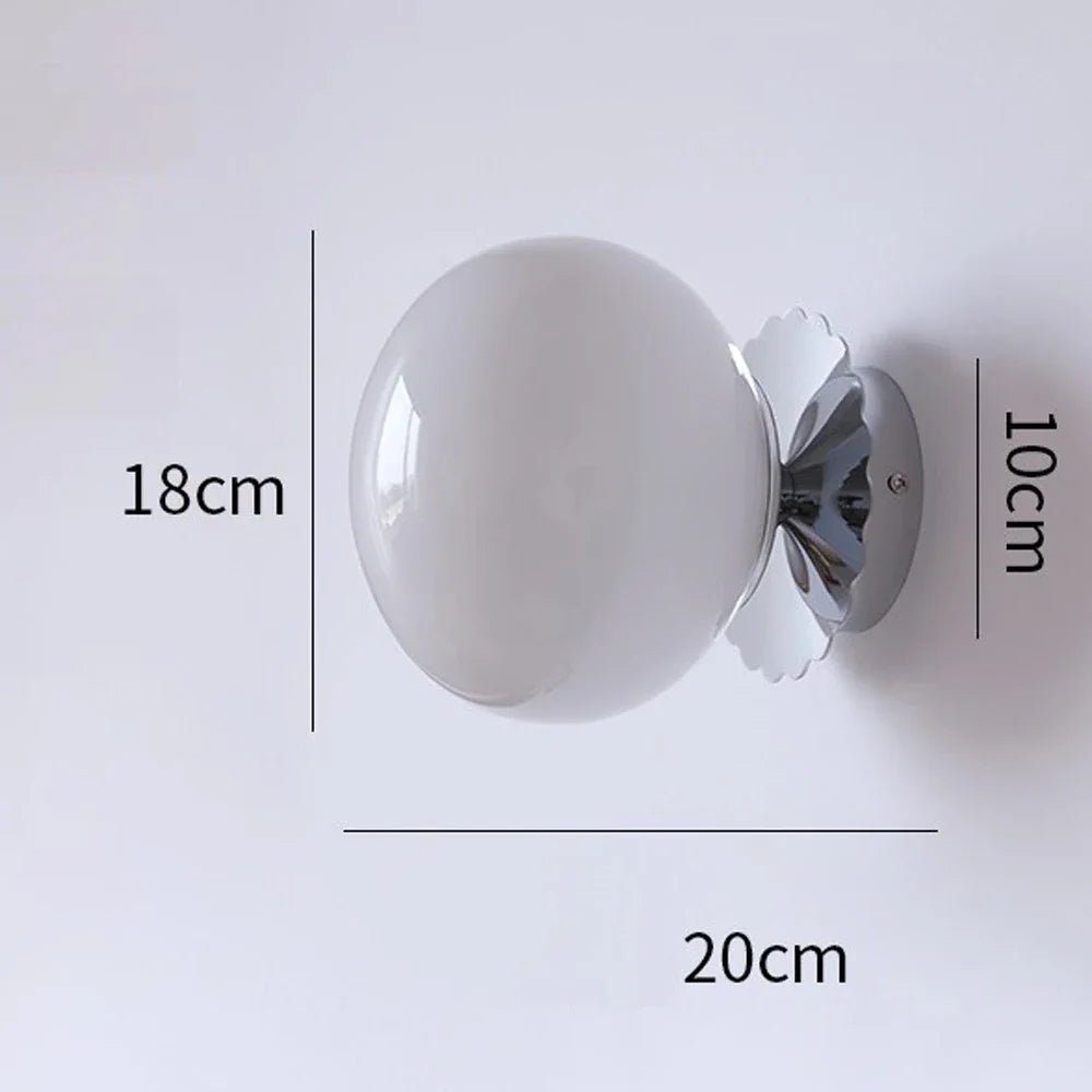 Modern Pink Pearl LED Wall Lamp - Hans Lumiere