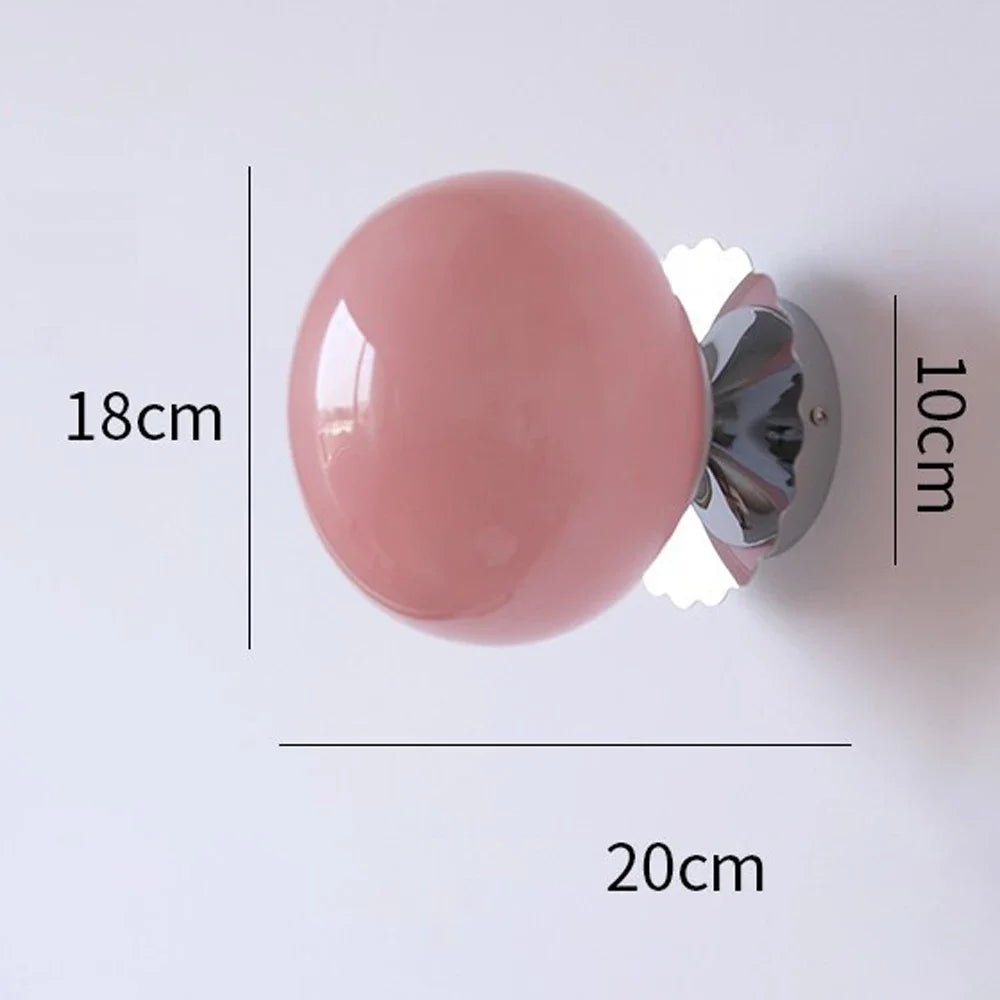 Modern Pink Pearl LED Wall Lamp - Hans Lumiere
