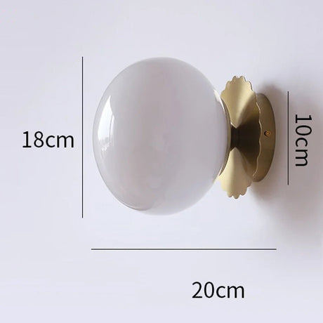 Modern Pink Pearl LED Wall Lamp - Hans Lumiere