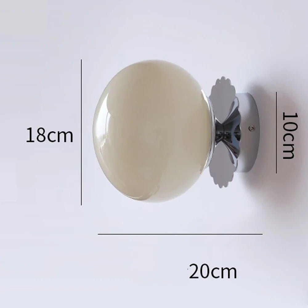 Modern Pink Pearl LED Wall Lamp - Hans Lumiere