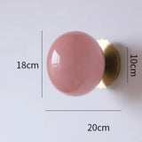 Modern Pink Pearl LED Wall Lamp - Hans Lumiere