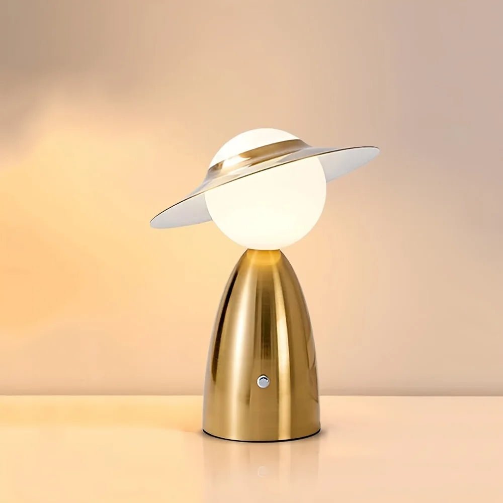 Modern Rechargeable Black LED Table Lamp – Touch Desk Light - Hans Lumiere