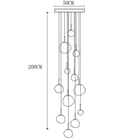Modern Ring LED Pendant Chandelier – Adjustable Multi-Head Hanging Light for Dining & Living Room - Hans Lumiere