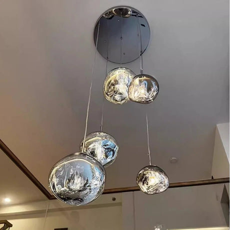 Modern Ring LED Pendant Chandelier – Adjustable Multi-Head Hanging Light for Dining & Living Room - Hans Lumiere