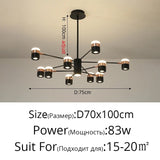 Modern Rotatable Spotlight LED Chandelier - Hans Lumiere