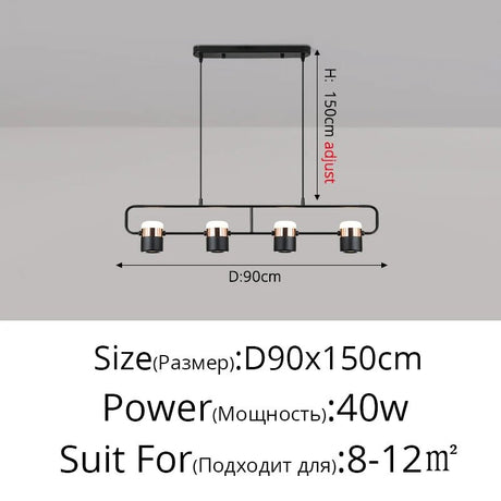 Modern Rotatable Spotlight LED Chandelier - Hans Lumiere