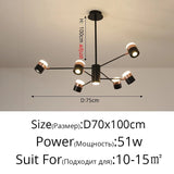 Modern Rotatable Spotlight LED Chandelier - Hans Lumiere