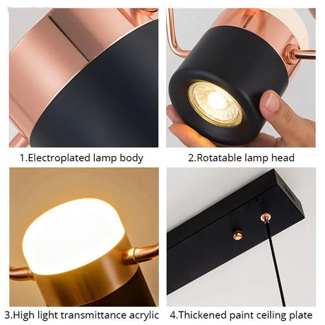 Modern Rotatable Spotlight LED Chandelier - Hans Lumiere