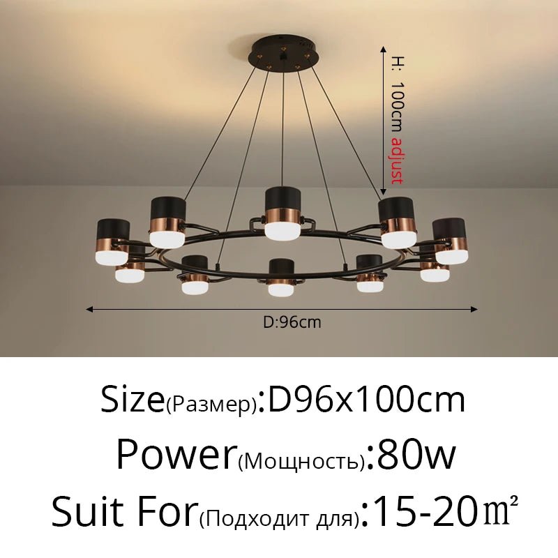 Modern Rotatable Spotlight LED Chandelier - Hans Lumiere