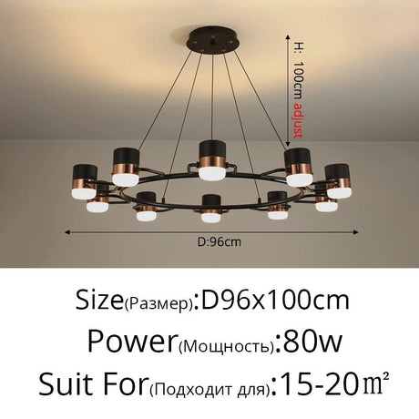 Modern Rotatable Spotlight LED Chandelier - Hans Lumiere