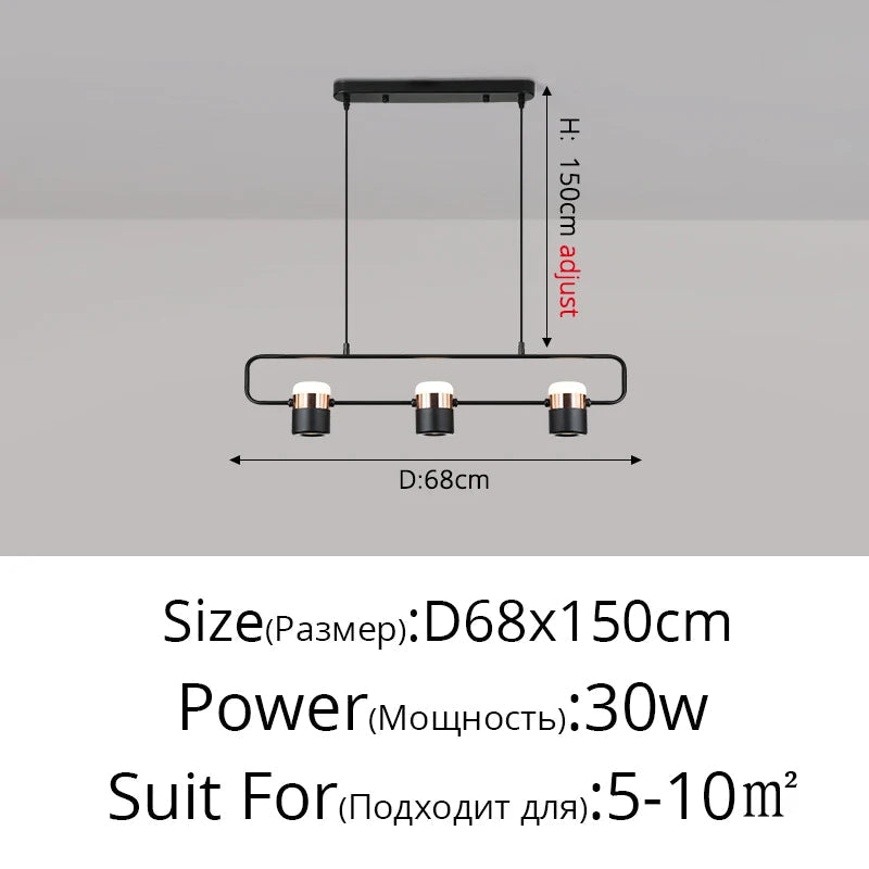 Modern Rotatable Spotlight LED Chandelier - Hans Lumiere