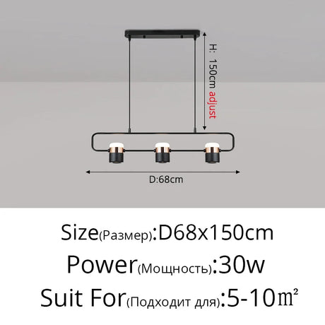 Modern Rotatable Spotlight LED Chandelier - Hans Lumiere
