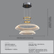 Modern Round Acrylic Pendant Light for Dining and Kitchen - Hans Lumiere