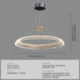 Modern Round Acrylic Pendant Light for Dining and Kitchen - Hans Lumiere