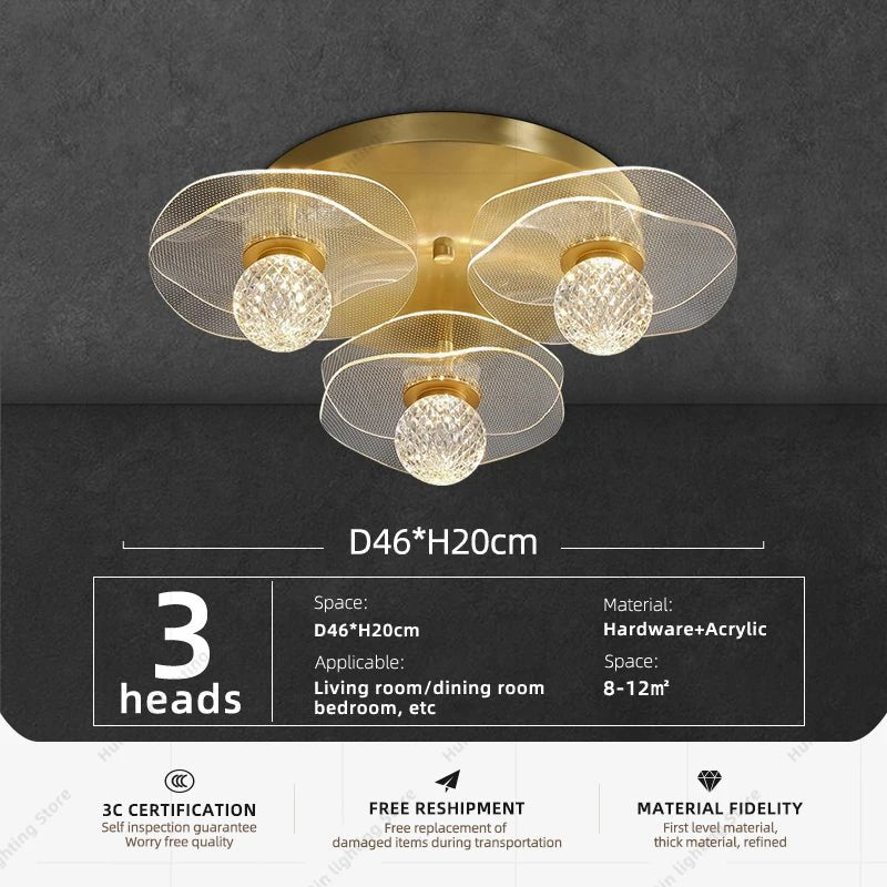 Modern Round LED Flush Mount Ceiling Light - Hans Lumiere
