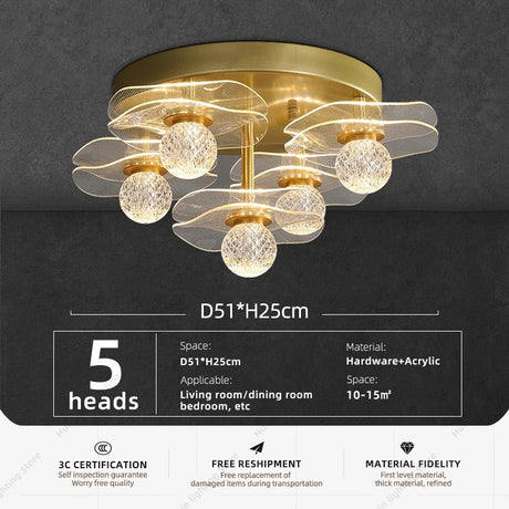 Modern Round LED Flush Mount Ceiling Light - Hans Lumiere