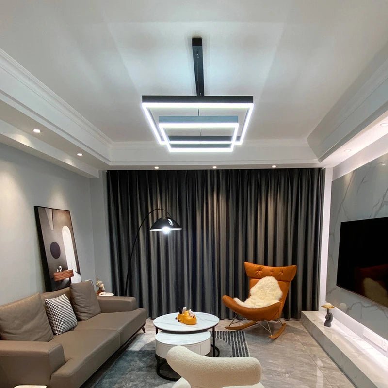 Modern Round LED Ring Chandelier for Living and Dining Room - Hans Lumiere