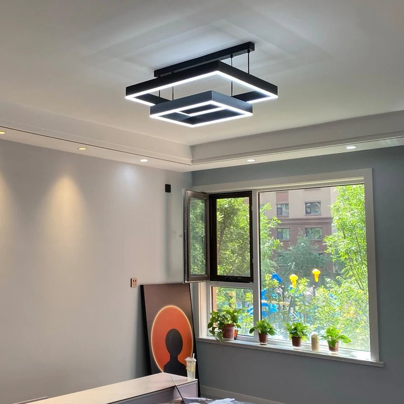 Modern Round LED Ring Chandelier for Living and Dining Room - Hans Lumiere
