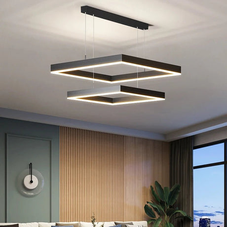 Modern Round LED Ring Chandelier for Living and Dining Room - Hans Lumiere