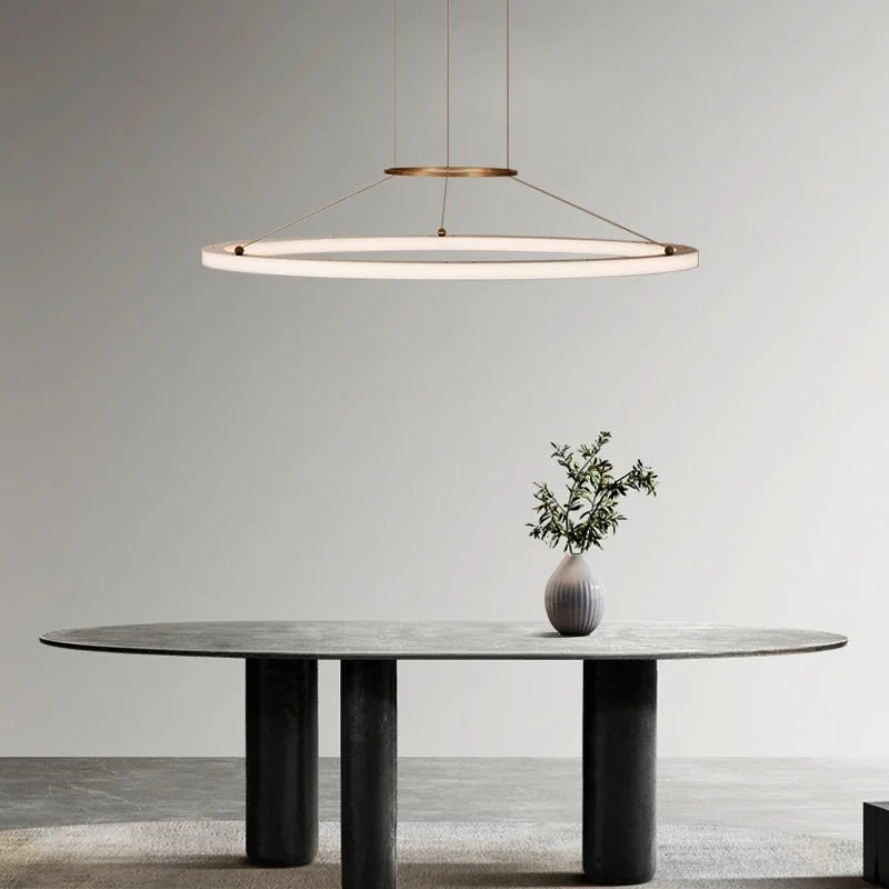 Modern Round Restaurant Chandelier - Hans Lumiere