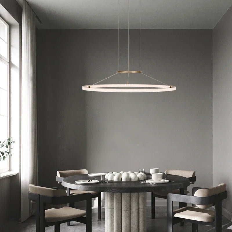 Modern Round Restaurant Chandelier - Hans Lumiere
