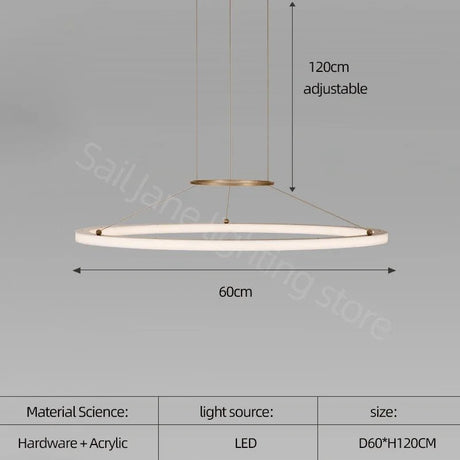 Modern Round Restaurant Chandelier - Hans Lumiere