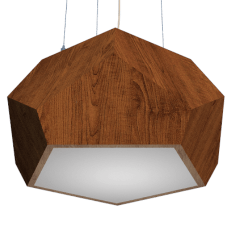 Modern Sample Faceted Wood Pendant Light - Hans Lumiere