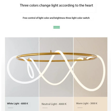 Modern Silicon Led Ceiling Chandelier - Hans Lumiere