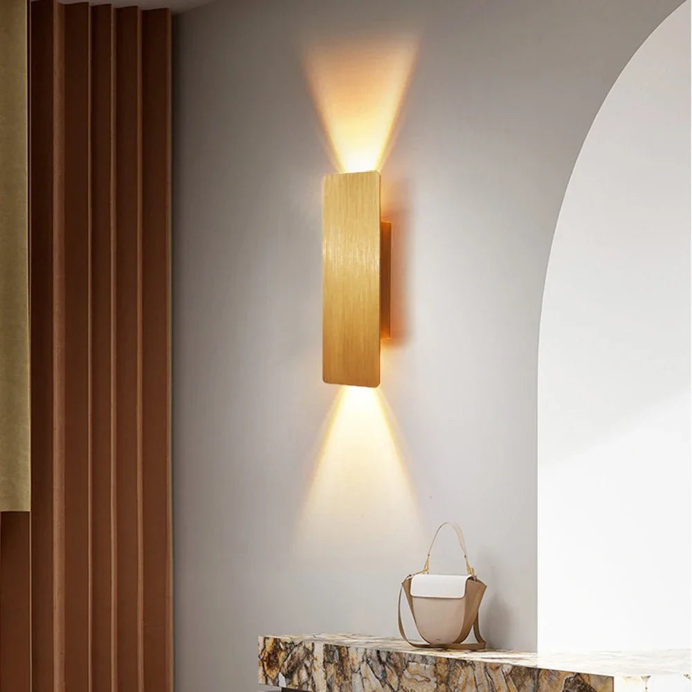 Modern Simple Aluminum LED Indoor Wall Lamp - Hans Lumiere