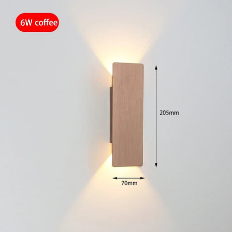 Modern Simple Aluminum LED Indoor Wall Lamp - Hans Lumiere