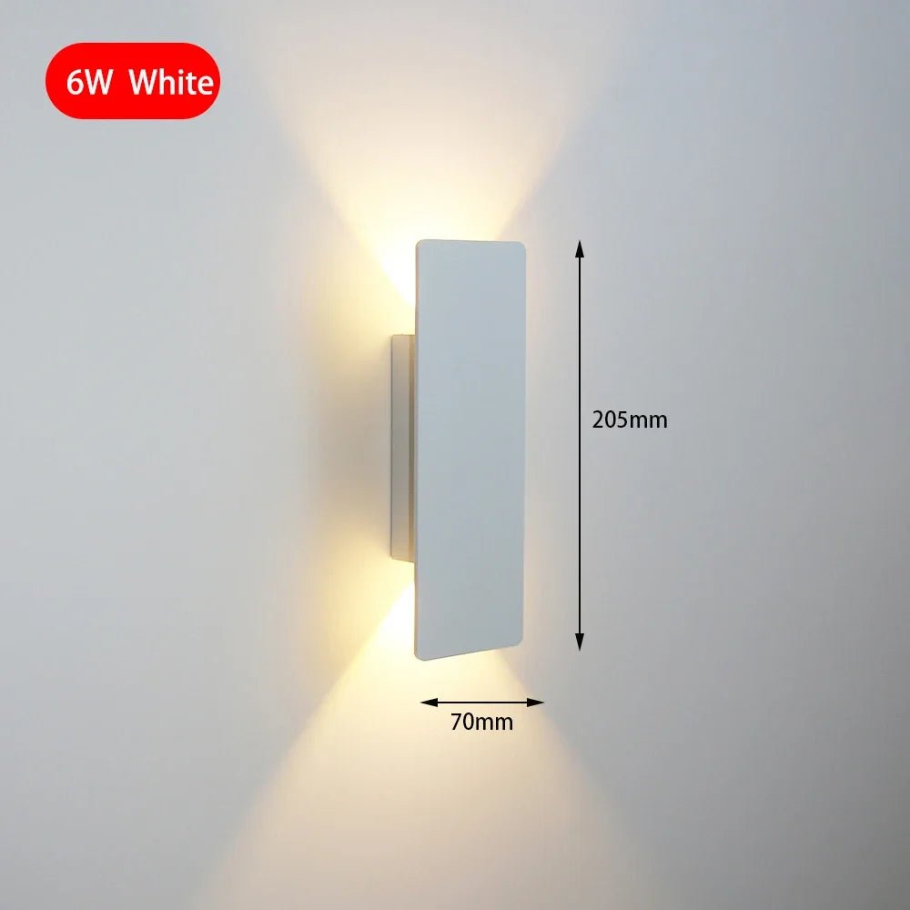 Modern Simple Aluminum LED Indoor Wall Lamp - Hans Lumiere