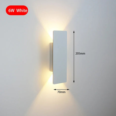 Modern Simple Aluminum LED Indoor Wall Lamp - Hans Lumiere