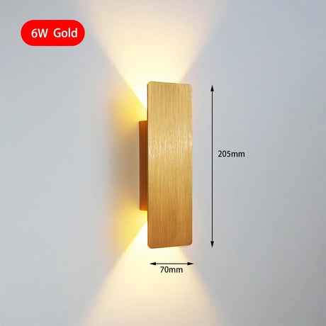Modern Simple Aluminum LED Indoor Wall Lamp - Hans Lumiere