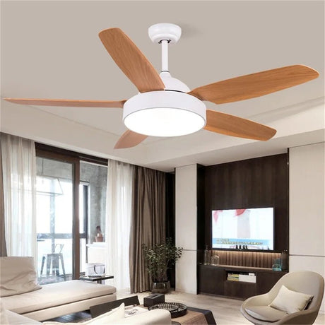 Modern Simple Ceiling Fan Light With Remote Control - Hans Lumiere