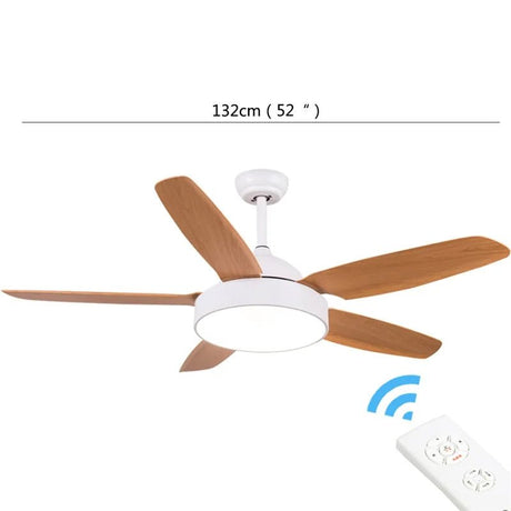 Modern Simple Ceiling Fan Light With Remote Control - Hans Lumiere