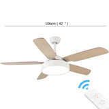 Modern Simple Ceiling Fan Light With Remote Control - Hans Lumiere