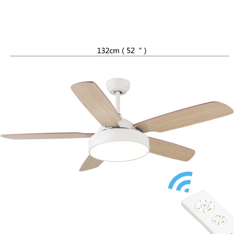 Modern Simple Ceiling Fan Light With Remote Control - Hans Lumiere
