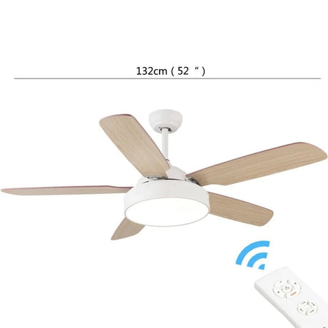 Modern Simple Ceiling Fan Light With Remote Control - Hans Lumiere