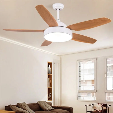 Modern Simple Ceiling Fan Light With Remote Control - Hans Lumiere