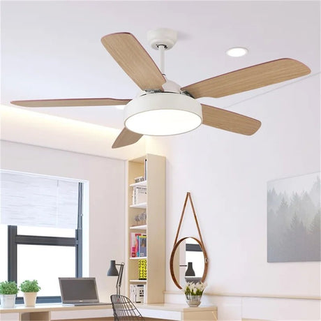 Modern Simple Ceiling Fan Light With Remote Control - Hans Lumiere