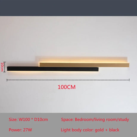Modern Simple Nordic LED Long Wall Lamp - Hans Lumiere