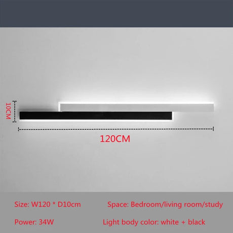 Modern Simple Nordic LED Long Wall Lamp - Hans Lumiere