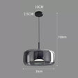 Modern Smoky Grey Glass Chandelier Pendant Light - Hans Lumiere